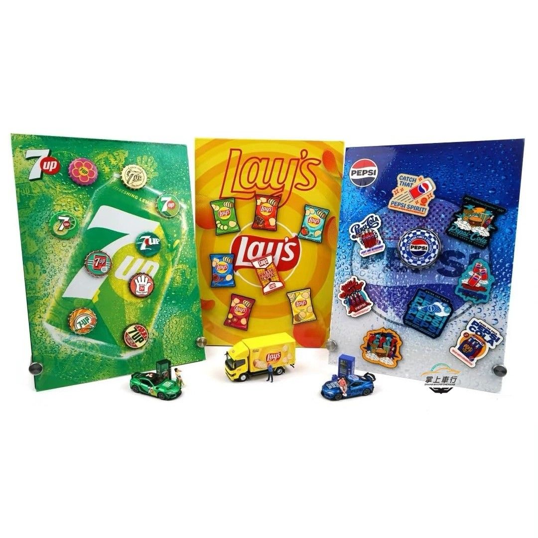 拓意 展会限定 丰田速霸A90 远程星智乐事薯片车1/64合金汽车模型