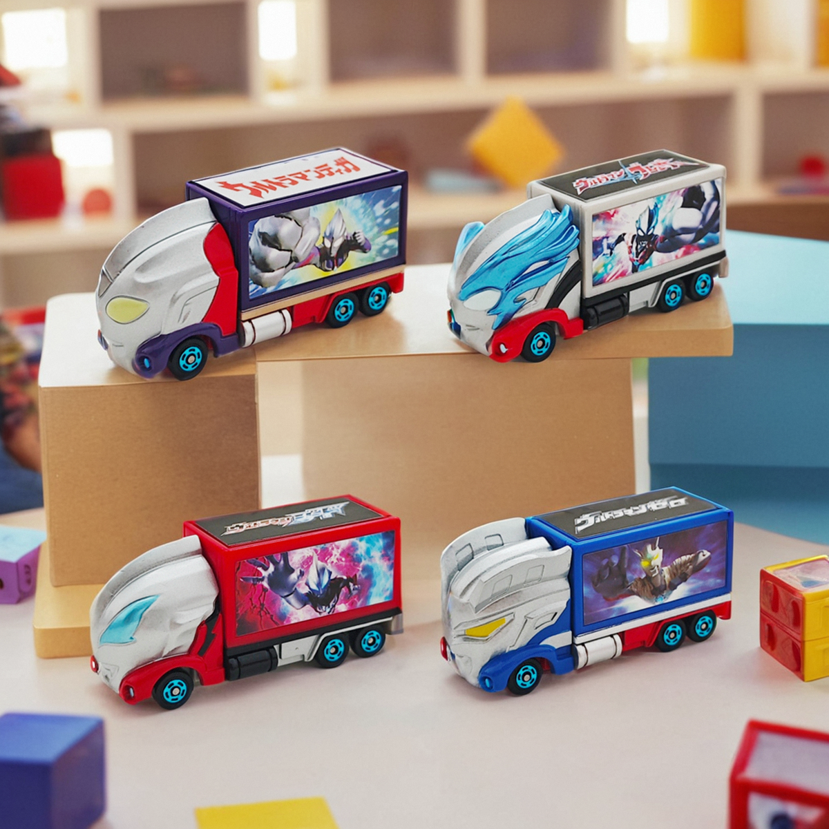 多美卡奥特曼小货车赛罗捷德迪迦联名仿真合金小汽车模型儿童玩具