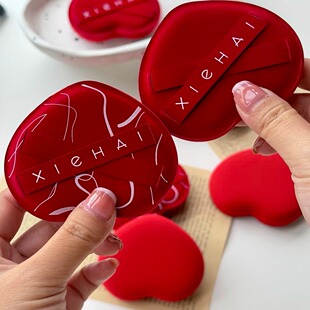 【新品上市】写海红噗噗白噗噗rubycell泡芙粉扑加厚棉花糖粉底液