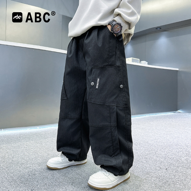 ABC男童春秋款工装裤2025新款