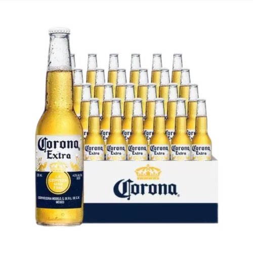 orona科罗娜啤酒330ml*24瓶整箱装墨西哥风味特级小麦精制黄啤酒