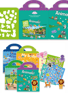 Children's Reusable Stickers Books Kawaii Stationery Sticker