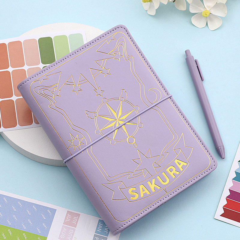 A6 Binder Budget Planner Notebook Bronzing Covers Folder 6 H
