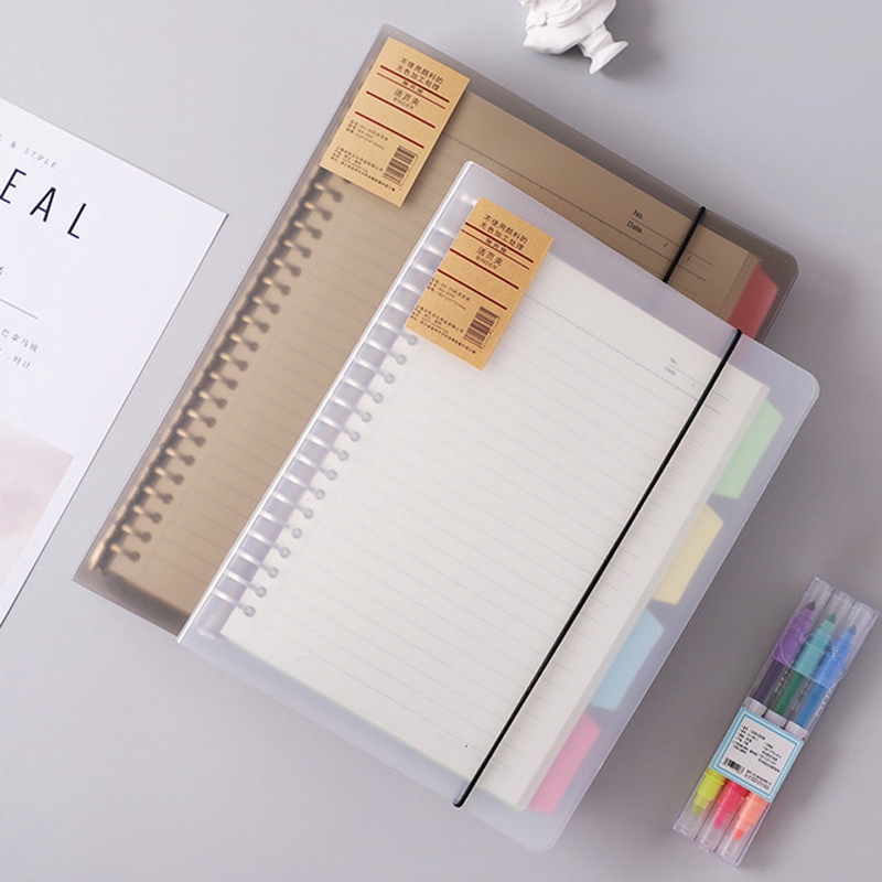 A4/A5/B5 Loose Leaf Binder Notebook Refillable 4 Inners Opti