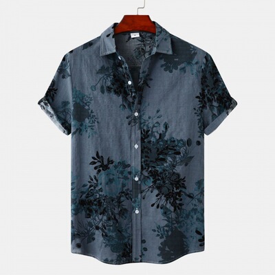 summer shirts men shirt for men t shirts hawaiian 男衬衫夏季