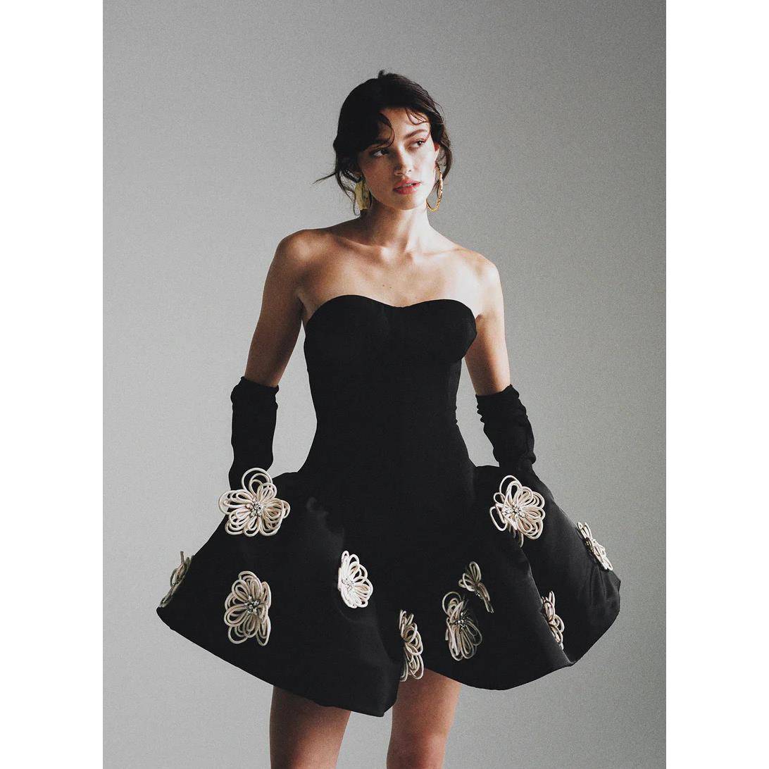 Sexy Strapless Mini Bandage Dress Mini Dresses Party Gowns