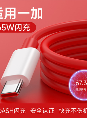 配耐适用一加数据线65W超级快充9pro手机充电器线5/6t/7pro/7t/8t/10双头typecPD闪充ctoc充电线USB快充5A冲