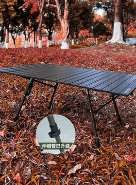 Areffa户外露营可调节高度桌子可升降折叠桌便携野餐桌蛋卷桌超轻