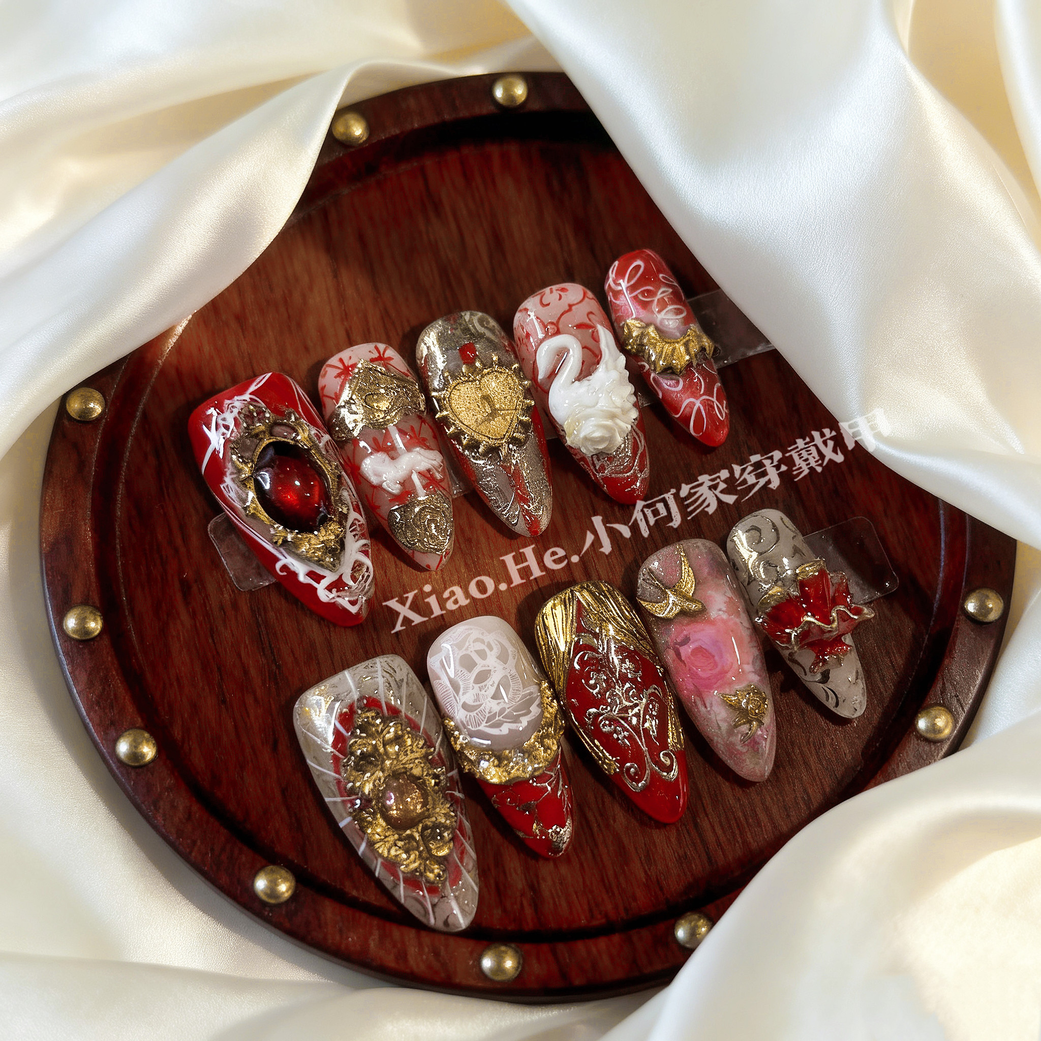 【水色歌单 】小何家纯手工穿戴甲·高级手绘美甲贴片,商务/设计服务,礼品定制,淘宝优惠券,粉丝福利购,淘宝优惠卷