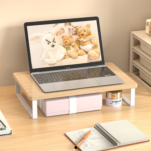笔记本电脑支架平板桌面增高架木架子iPad平板托架显示器垫高底座