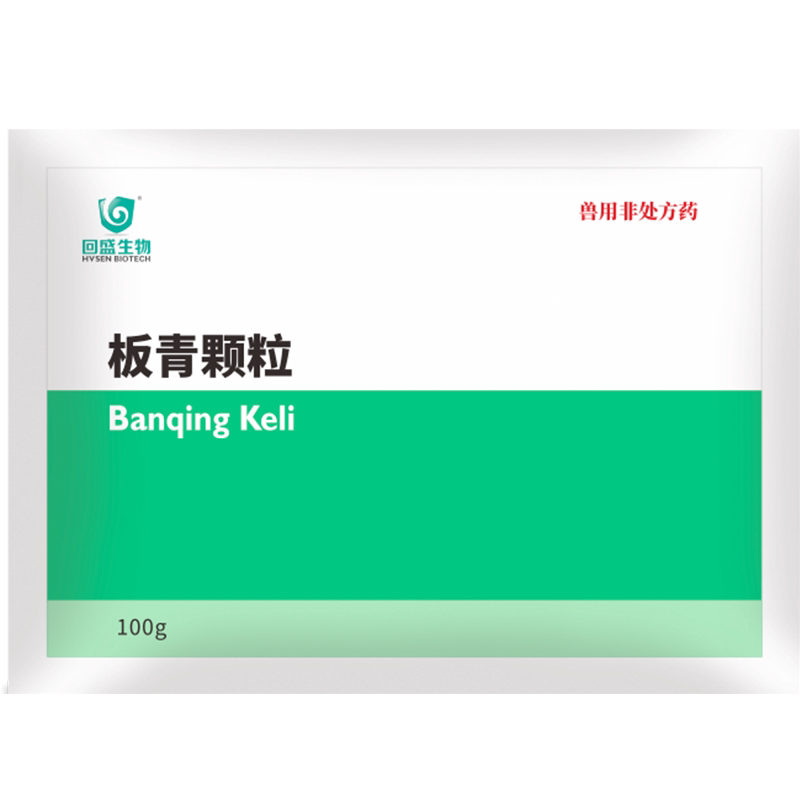 回盛生物板青颗粒100g鸡牛清热解毒凉血主治风热感冒热病发斑兽用
