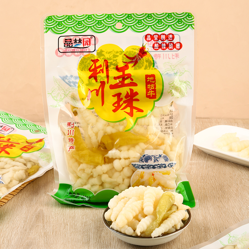 利川地牯牛400g非重庆黔江宝塔菜玉珠饭菜泡椒地牯牛泡山椒味泡菜