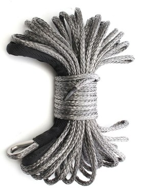 Light weight Winch Rope High Strength With Sheath Gray Motor