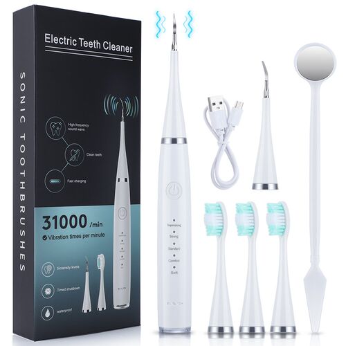Electric Sonic Dental Calculus Scaler Oral Teeth Tartar Remo