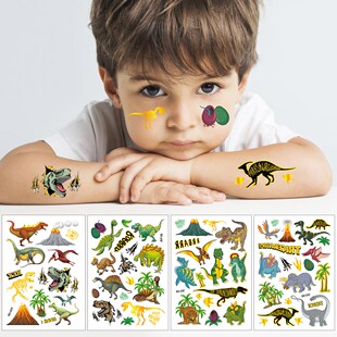 16 Kind Dinosaur Dino Roar Jurassic World Kids Fake Dino Tat