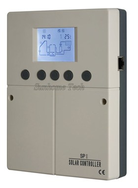 SPI solar water heater controller,LCD display,4 sensors inpu
