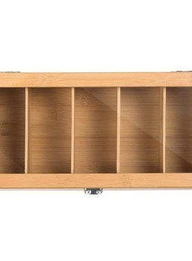 Bamboo System Tea Bag Jewelry Organizer Storage Box 5 Compar