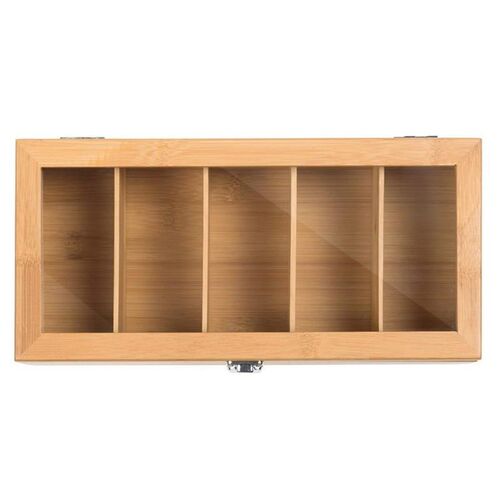 Bamboo System Tea Bag Jewelry Organizer Storage Box 5 Compar