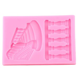 3D Stair Railings Silicone Molds Cake Border Fondant Mold Ca