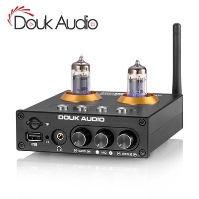 Douk Audio Mini Bluetooth 5.0 Vacuum Tube Preamp HiFi Stere