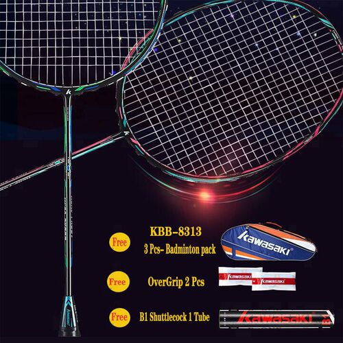 2pcs Professional Badminton Rackets Set Family Double Badmin