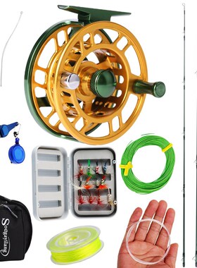2.73m Portable Fly Fishing Rod and 5/6 Fly Reel Combo Fishin