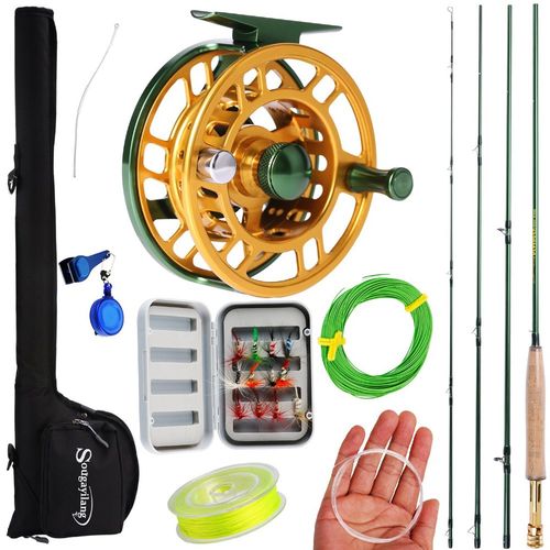 2.73m Portable Fly Fishing Rod and 5/6 Fly Reel Combo Fishin