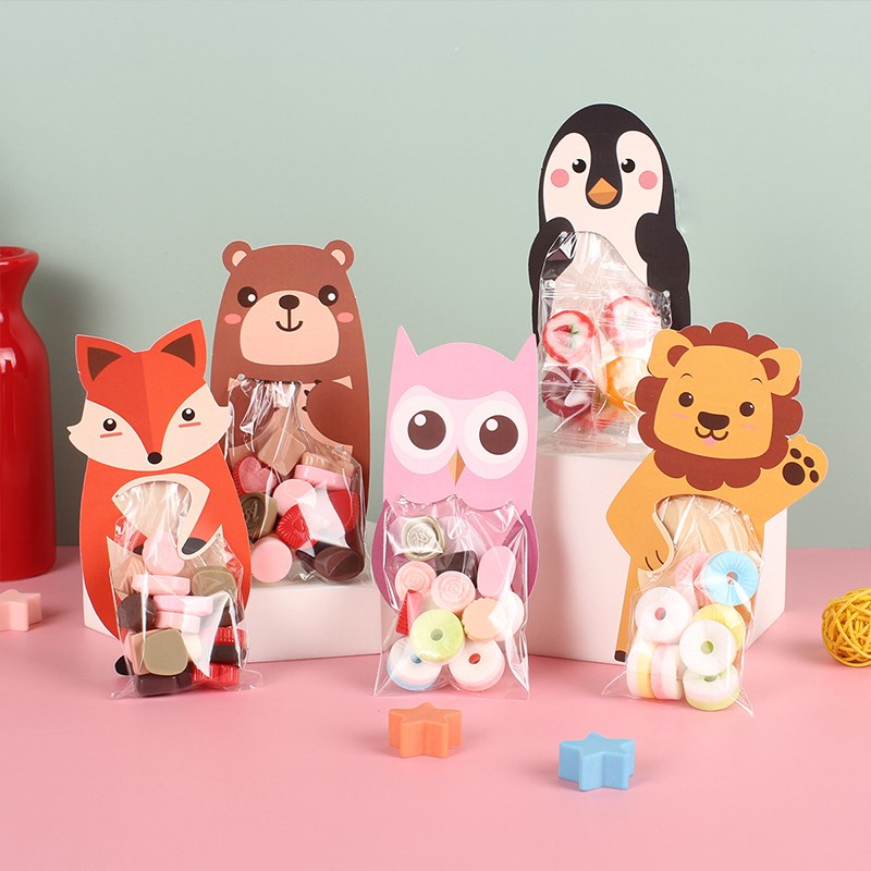 Animal Party Candy Bag Happy 1st One Birthday Party Decor Ki