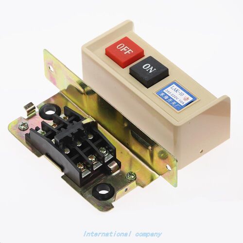 1Pcs LAK-10 ON/OFF Start Stop Flush Mounted Push Button Swit