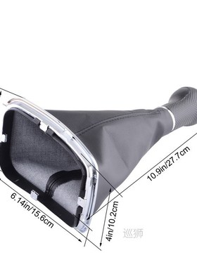 Car Manual 5/6 Speed Shift Knob Shifter Boot Cover PU Leathe
