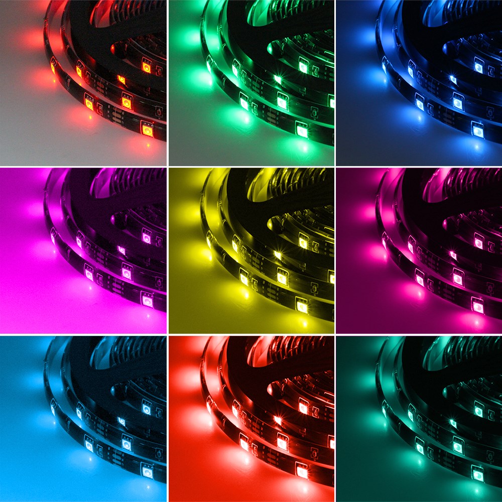 RGB Changeable USB LED Strip 5050 DIY Flexible LED Light Blu