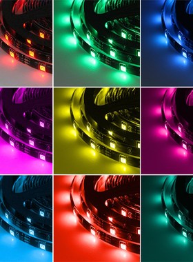 RGB Changeable USB LED Strip 5050 DIY Flexible LED Light Blu