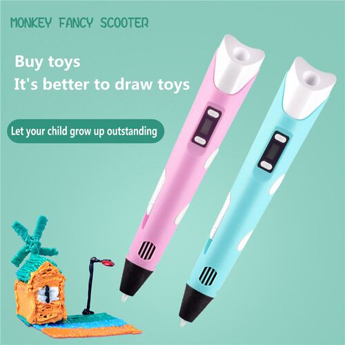 3D Printing Pen, Multicolor Child Safe Smart USB Low Temper