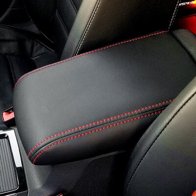 Car Center Control Armrest Box Microfiber Leather Trim Cover