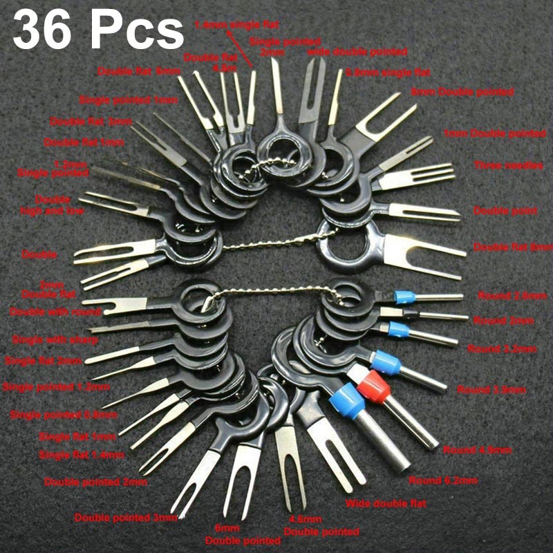 36/18/11/3 Pcs Car Plug Terminal Removal Tool Pin Needle Ret