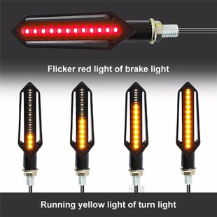 24 LED Motorcycle Turn Signal Indicator Blinkers 12V Three-u