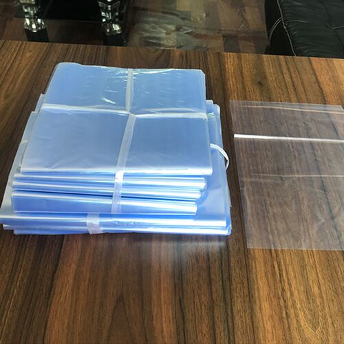 100pcs Transparent PVC Plastic Bag Heat Shrink Wrap Film Fl