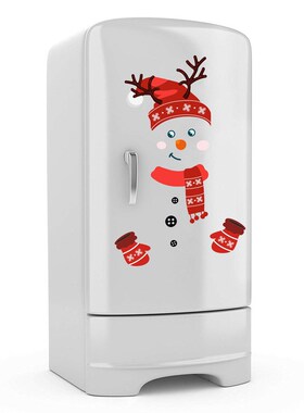 Christmas Wall Sticker Xmas Window Sticker Snowman Refrigera