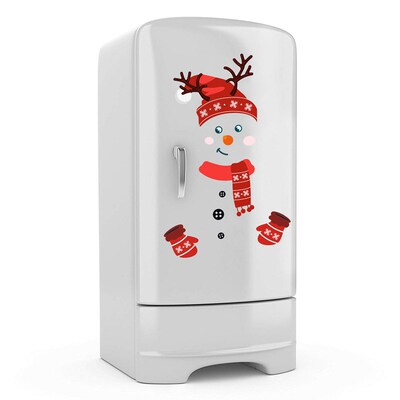 Christmas Wall Sticker Xmas Window Sticker Snowman Refrigera
