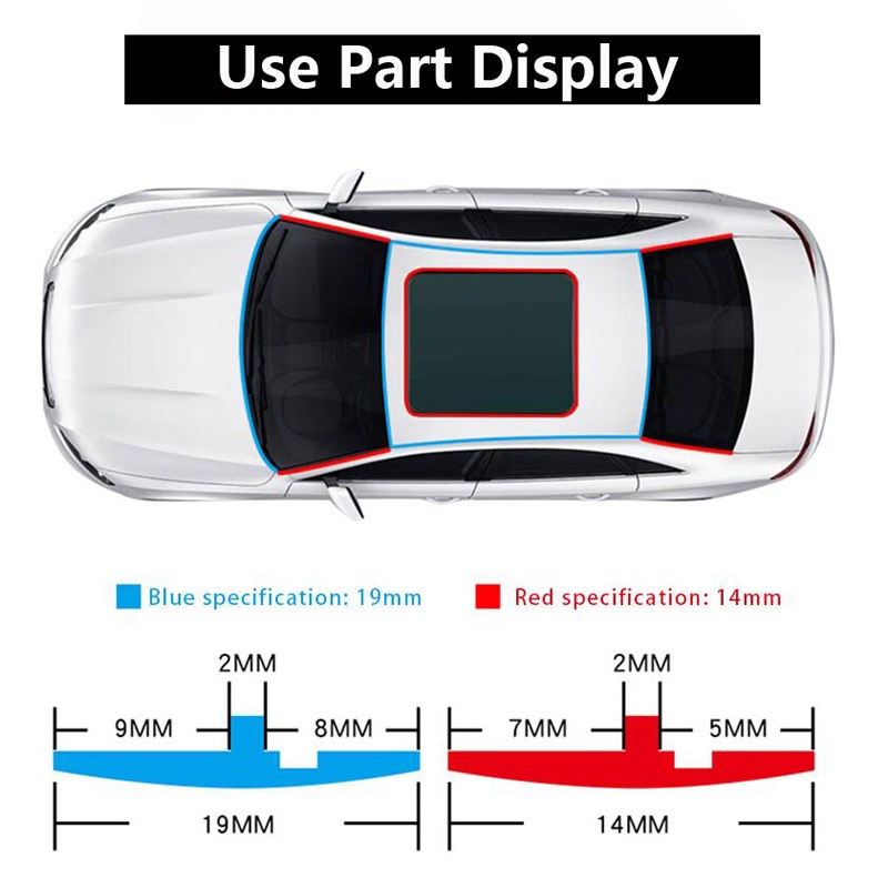 Car Roof Windshield Sealant Protector Seal Strip For Hyundai