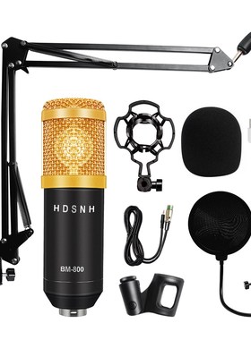 Professional Microfone Bm 800 With Pop Filter Bm 800 Studio