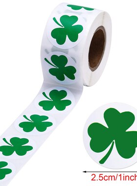 50-500pcs Labels St. Patrick's Day Stickers Shamrock Sticker