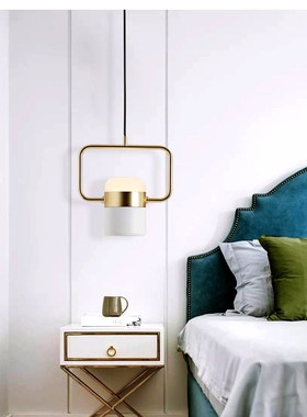 Nordic room side chandelier post modern creative metal rotat