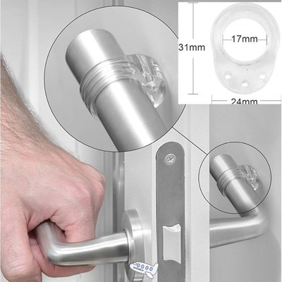 1/2PCS Transparent Protectors Door Handle Bumpers Buffer Gua