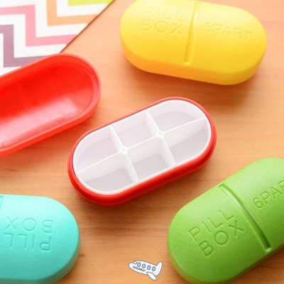 Mini Pill Box Foldable Container Drug Tablet Storage Travel