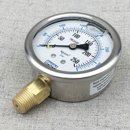 Stainless steel YN-60 shock-proof pressure gauge , pressure