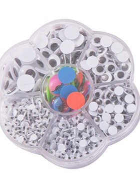 Universal 700Pcs 4/5/6/7/8/10/12mm Total Mixed Googly Eyes