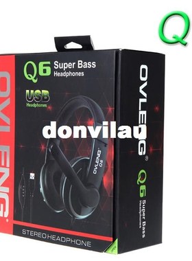 2015 OVLENG OV-Q6 USB Stereo Headphone Headset Microphone Mi