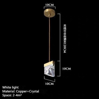 Nordic minimalist diamond led crystal chandelier light luxur