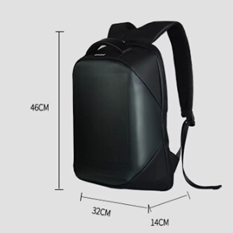 WaterProof Led Backpack with Screen Display Wifi Remote Cont